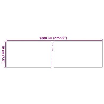 Garten-Sichtschutz PVC 70x0,19 m Weiß