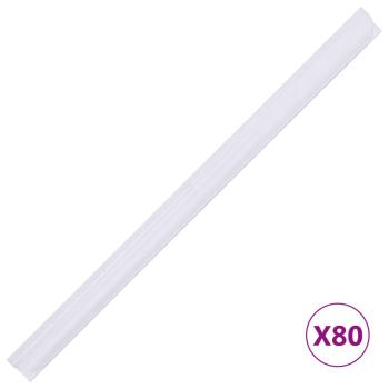Garten-Sichtschutz 4 Stk. PVC 35x0,19 m Weiß