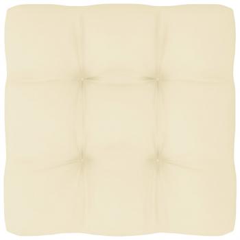 ARDEBO.de - Palettenkissen Creme 60x60x12 cm Stoff