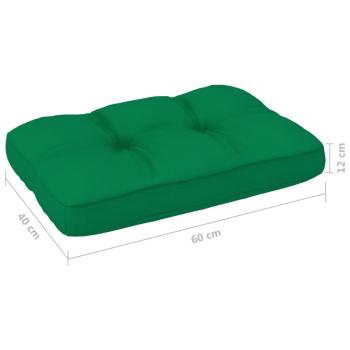 ARDEBO.de - Palettenkissen Grün 60x40x12 cm Stoff