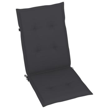 Hochlehner Verstellbar 6 Stk. mit Auflagen Massivholz Akazie