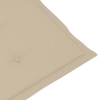 Hochlehner Verstellbar 6 Stk. mit Auflagen Massivholz Akazie
