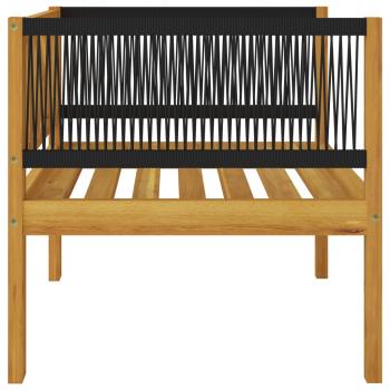 6-tlg. Garten-Lounge-Set mit Kissen Cremeweiß Massivholz Akazie
