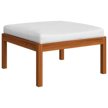 6-tlg. Garten-Lounge-Set mit Kissen Cremeweiß Massivholz Akazie