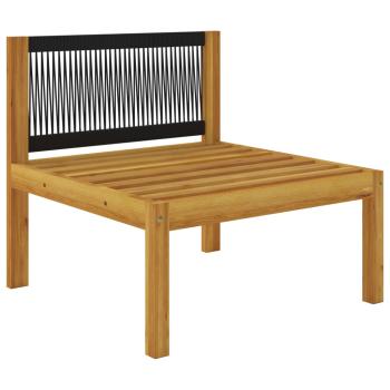 3-Sitzer-Gartensofa mit Kissen Massivholz Akazie