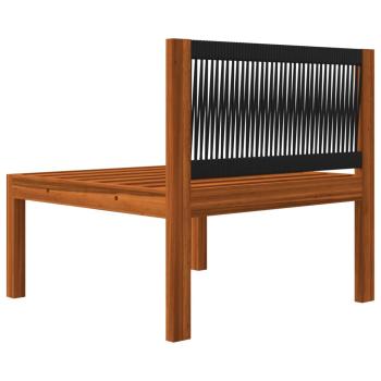 4-Sitzer-Gartensofa mit Kissen Massivholz Akazie