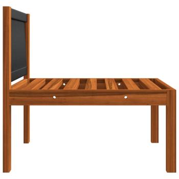 6-tlg. Garten-Lounge-Set mit Kissen Cremeweiß Massivholz Akazie
