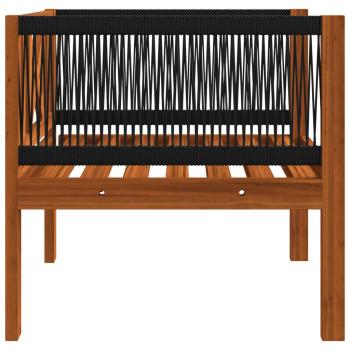7-tlg. Garten-Lounge-Set mit Kissen Cremeweiß Massivholz Akazie