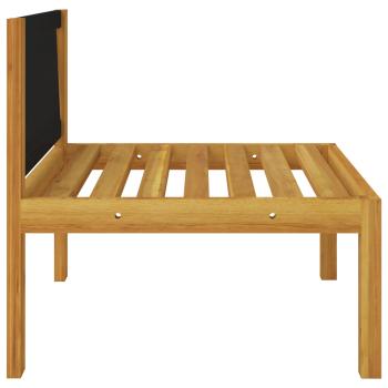 12-tlg. Garten-Lounge-Set mit Kissen Cremeweiß Massivholz Akazie