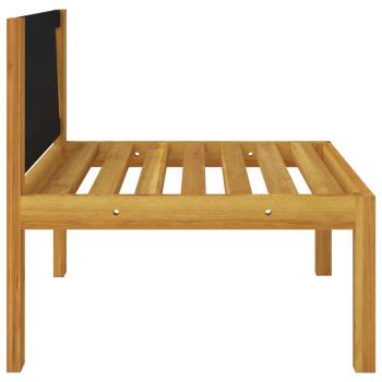 12-tlg. Garten-Lounge-Set mit Kissen Cremeweiß Massivholz Akazie