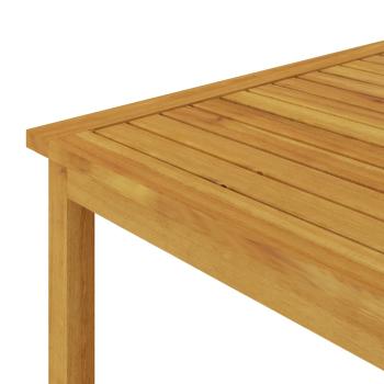 9-tlg. Garten-Lounge-Set mit Kissen Cremeweiß Massivholz Akazie