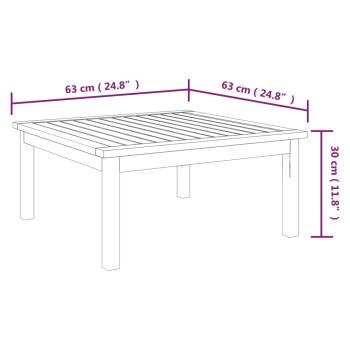 8-tlg. Garten-Lounge-Set mit Kissen Cremeweiß Massivholz Akazie