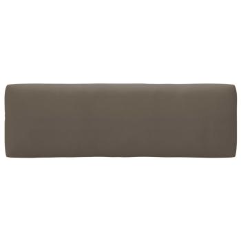 Palettenkissen 3-tlg. Taupe Stoff