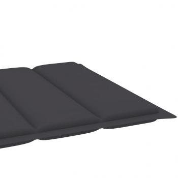 Sonnenliegen-Auflage Anthrazit 200x50x3 cm Oxford-Gewebe