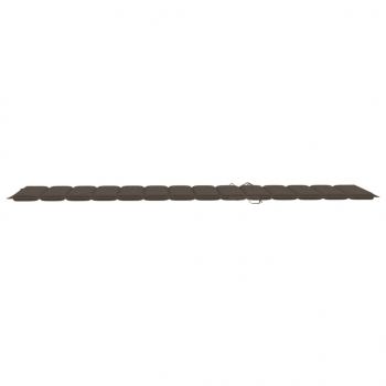 Sonnenliegen-Auflage Taupe 200x50x3 cm Oxford-Gewebe