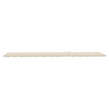 Sonnenliegen-Auflage Creme 200x60x3 cm Oxford-Gewebe