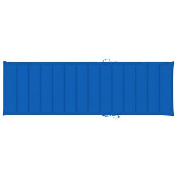 Sonnenliegen-Auflage Königsblau 200x60x3 cm Oxford-Gewebe