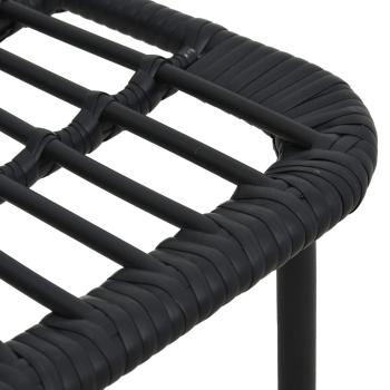 9-tlg. Garten-Essgruppe Poly Rattan und Glas