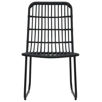 9-tlg. Garten-Essgruppe Poly Rattan und Glas