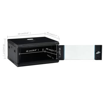 4U Netzwerkschrank Wandmontage 19" IP20 600x450x285 mm