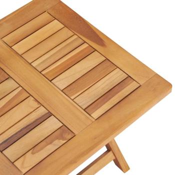 Sonnenliegen 2 Stk. mit Tisch Massivholz Teak