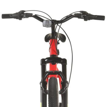 Mountainbike 21 Gang 27,5 Zoll Rad 38 cm Rot