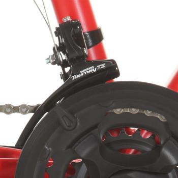 Mountainbike 21 Gang 27,5 Zoll Rad 42 cm Rot