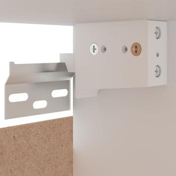 4-tlg. Küchenzeile Lyon Weiß Holzwerkstoff