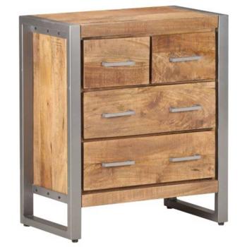 Sideboard 60x35x70 cm Raues Mangoholz