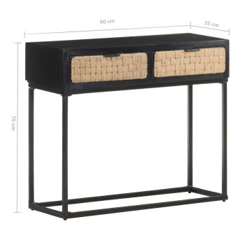 Konsolentisch 90x35x76 cm Mango Massivholz