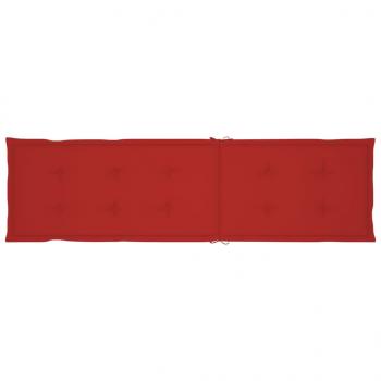 Liegestuhl-Auflage Rot (75+105)x50x4 cm