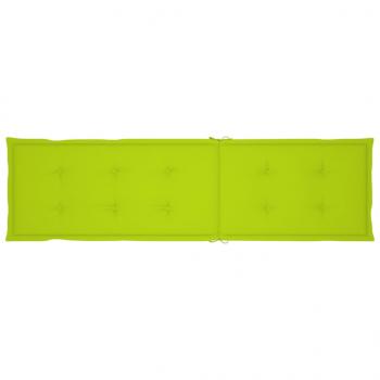 Liegestuhl-Auflage Hellgrün (75+105)x50x4 cm
