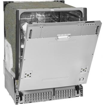 Exquisit EGSP6012-E-030E Vollintegrierter Geschirrspüler, 60 cm breit, 12 Maßgedecke, Glasprogramm, 4 Programme