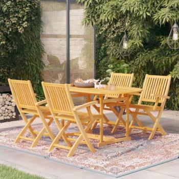 ARDEBO.de - 5-tlg. Garten-Essgruppe Massivholz Teak