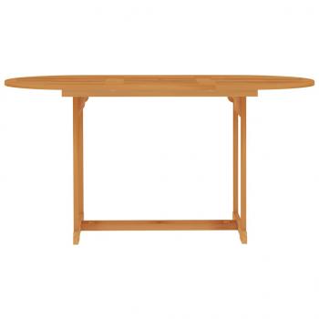 7-tlg. Garten-Essgruppe Massivholz Teak