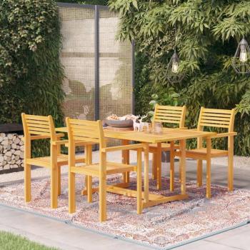 ARDEBO.de - 5-tlg. Garten-Essgruppe Massivholz Teak 