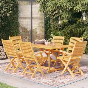 ARDEBO.de - 7-tlg. Garten-Essgruppe Massivholz Teak