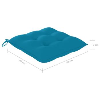 Klappbare Gartenstühle 4 Stk. mit Kissen Massivholz Akazie