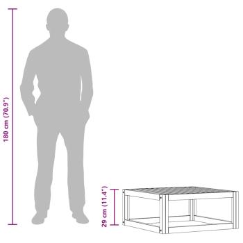 Couchtisch 68x68x29 cm Massivholz Akazie