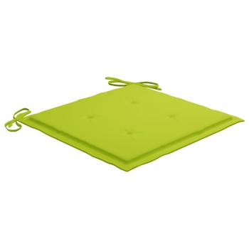 Garten-Essstühle 3 Stk. mit Kissen Massivholz Akazie 