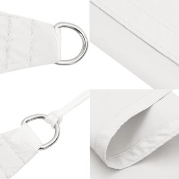 Sonnensegel Oxford-Gewebe Rechteckig 2x5 m Weiß