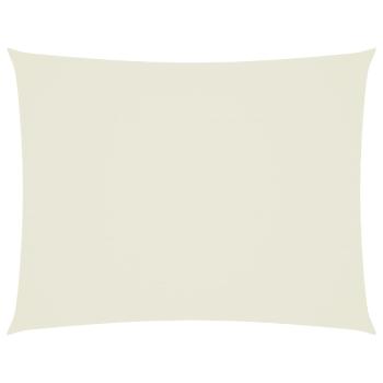 Sonnensegel Oxford-Gewebe Rechteckig 3x4 m Creme