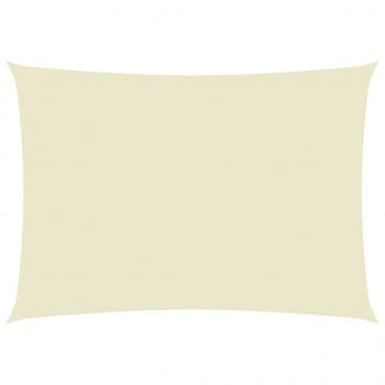 Sonnensegel Oxford-Gewebe Rechteckig 3x4,5 m Creme