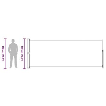 Seitenmarkise Ausziehbar 180x500 cm Blau