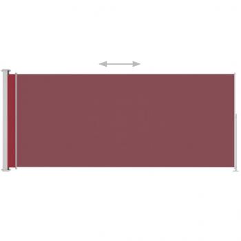 Seitenmarkise Ausziehbar 180x500 cm Rot