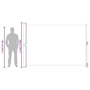Seitenmarkise Ausziehbar 200x300 cm Creme