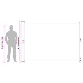 Seitenmarkise Ausziehbar 200x300 cm Grau