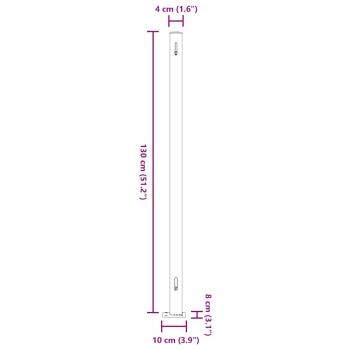 Seitenmarkise Ausziehbar 220x300 cm Schwarz