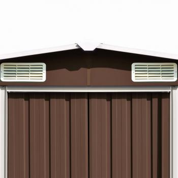 Gerätehaus Braun 257x779x181 cm Verzinkter Stahl