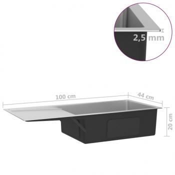 Handgemachte Einbauspüle Edelstahl